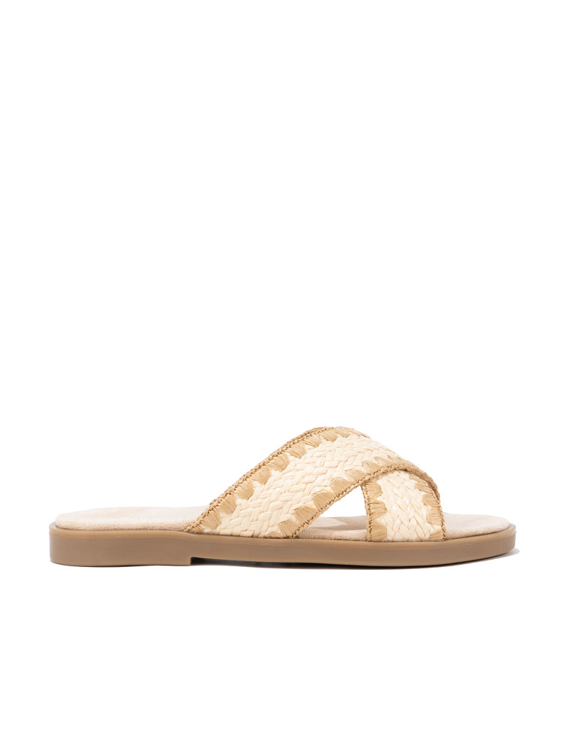 Mules à brides croisées